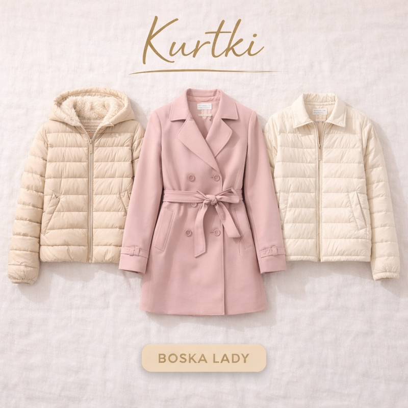 Kurtki damskie – modne kurtki na każdą porę roku. Odkryj stylowe, ciepłe i lekkie modele w Boska Lady i wybierz idealną kurtkę dla siebie.