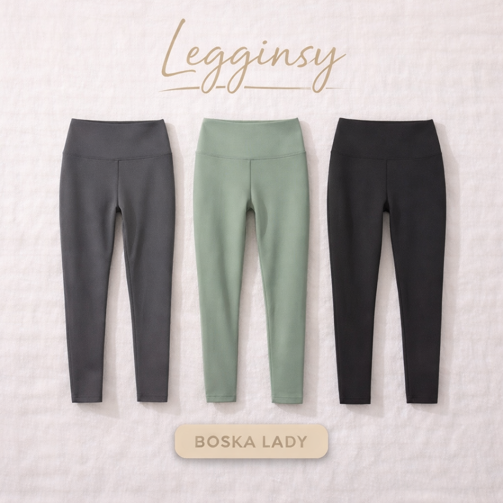 Legginsy damskie Boska Lady – modne i wygodne legginsy sportowe i casualowe, elastyczne modele na co dzień i trening