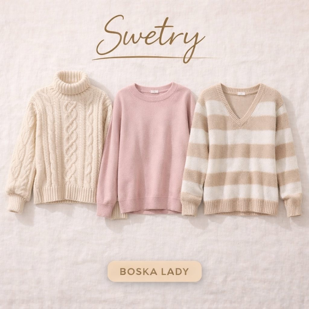 Swetry damskie Boska Lady – modne, ciepłe i stylowe swetry, eleganckie i casualowe modele na każdą okazję