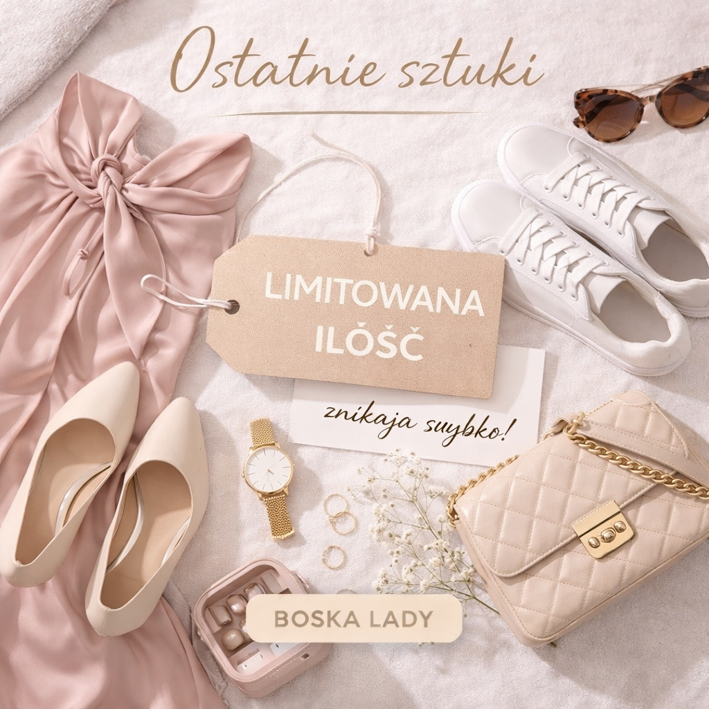 Ostatnie sztuki Boska Lady – modne ubrania, buty i akcesoria w ograniczonej ilości, stylowe produkty które szybko znikają